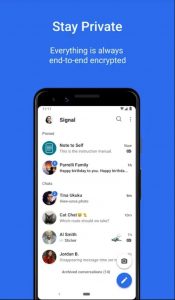 Signal app features